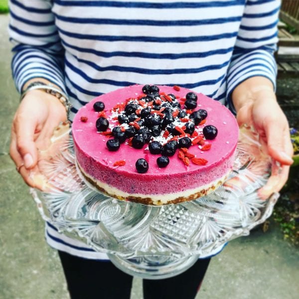 Dairy free berry cheesecake